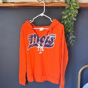 MLB Genuine Merchandise Orange Mets Hoodie size L